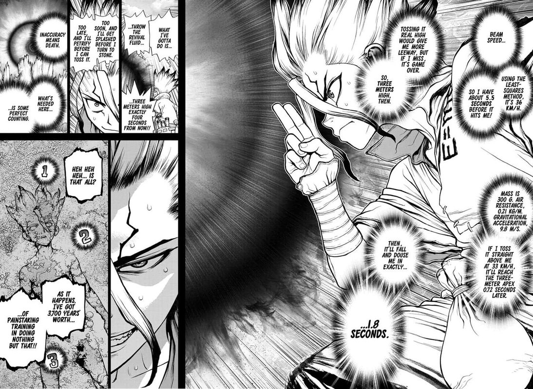 Dr. Stone Manga Chapter 135 page 7 - Counting scene