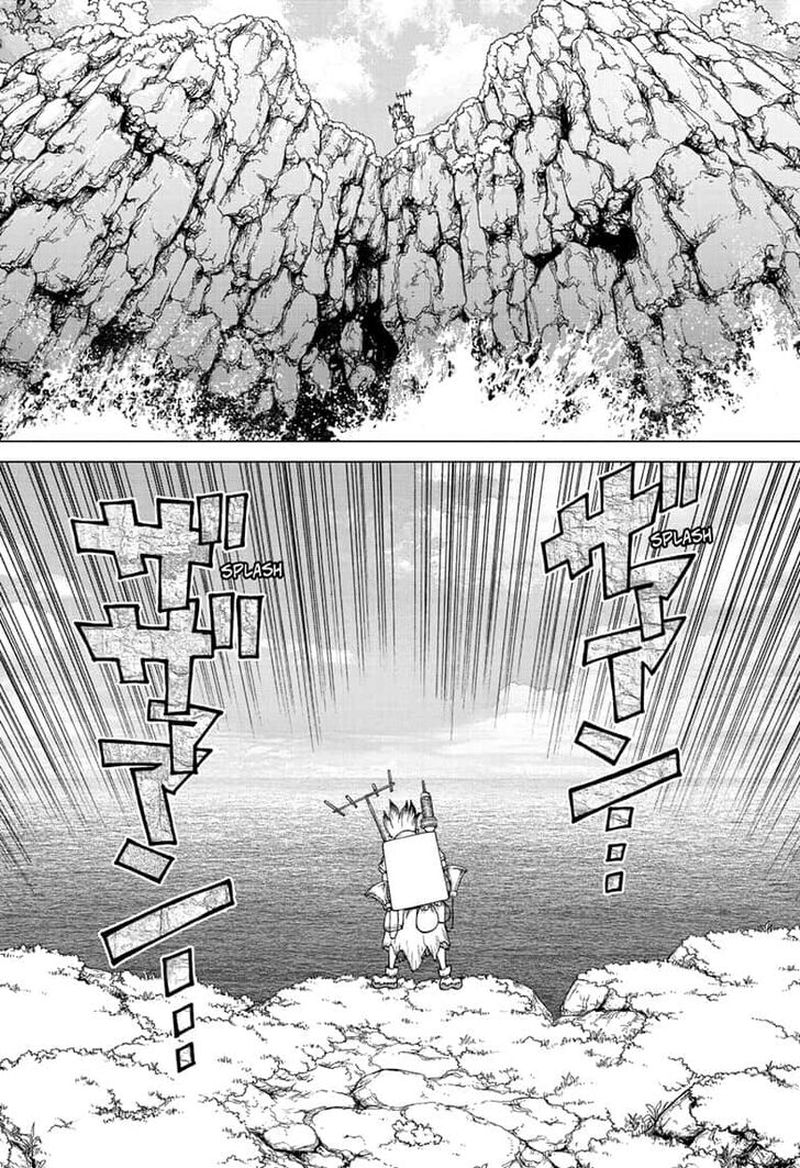 Dr. Stone Manga Chapter 136 page 8 - Medusa vs. Science scene