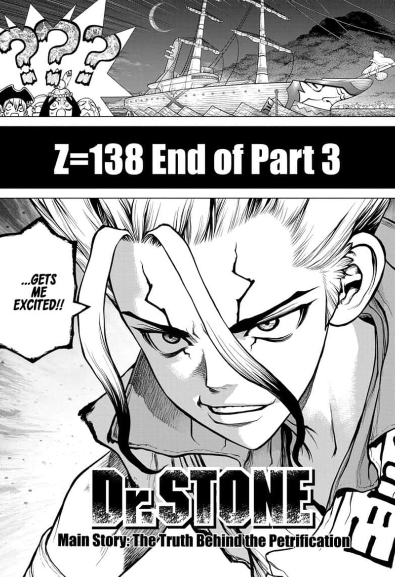Dr. Stone Manga Chapter 138 page 19 - Epilogue of Part 3 (End of Part 3) scene