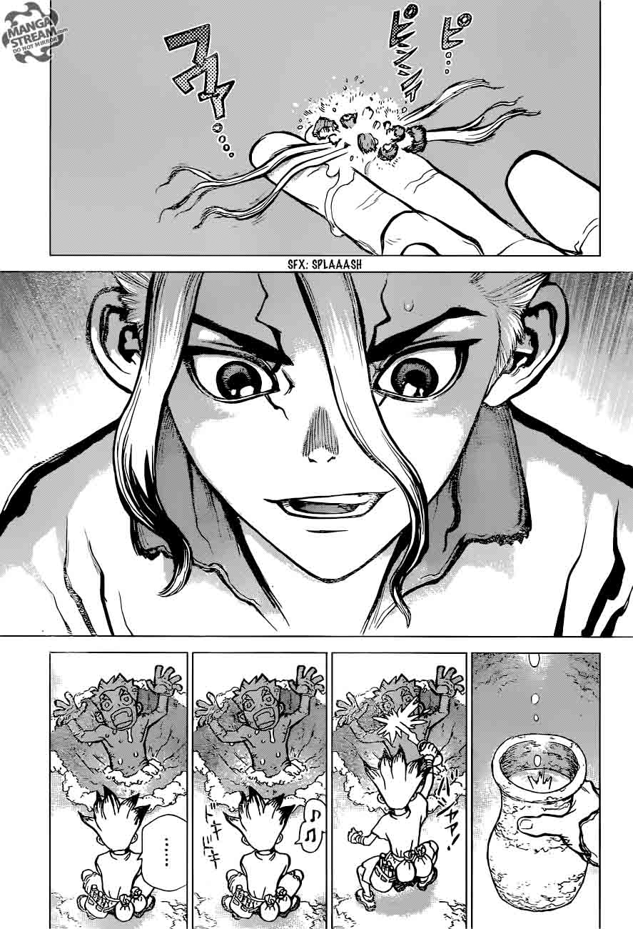 Dr. Stone Manga Chapter 14 page 10 - Those Who Have Faith scene