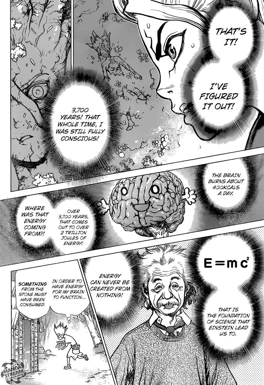 Dr. Stone Manga Chapter 14 page 13 - Those Who Have Faith scene