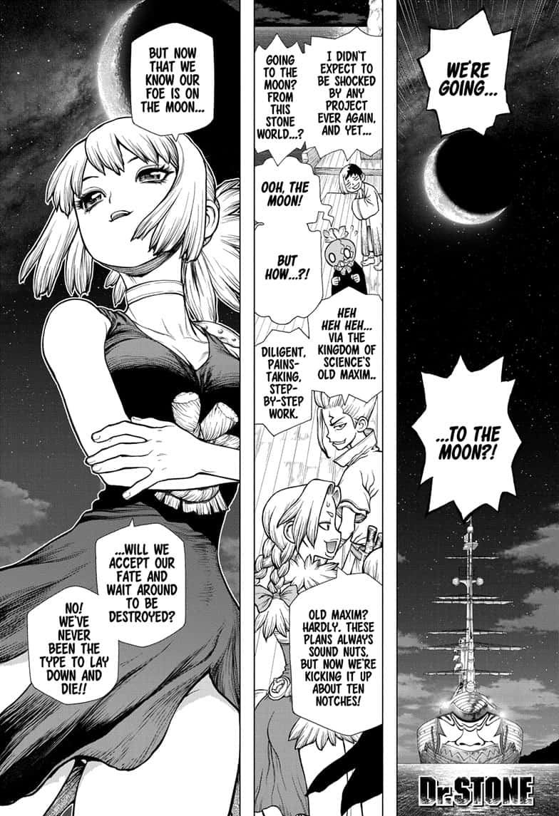 Dr. Stone Manga Chapter 140 page 1 - New-World Pilots scene