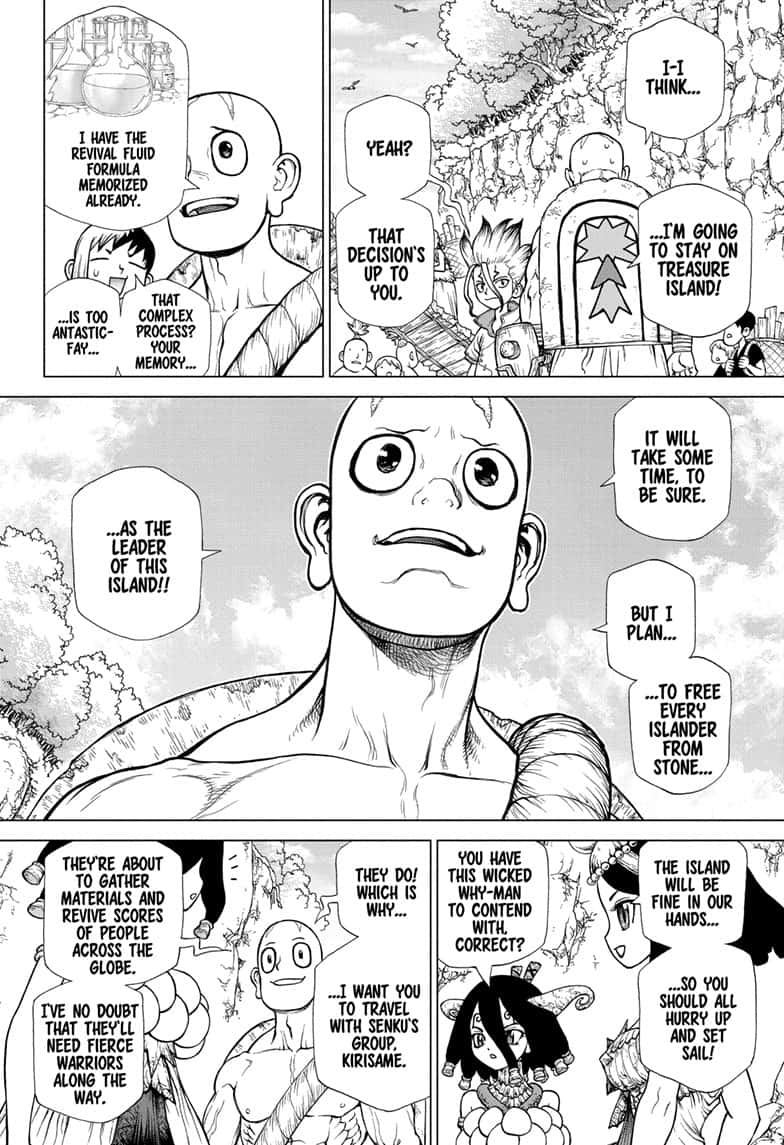 Dr. Stone Manga Chapter 140 page 10 - New-World Pilots scene