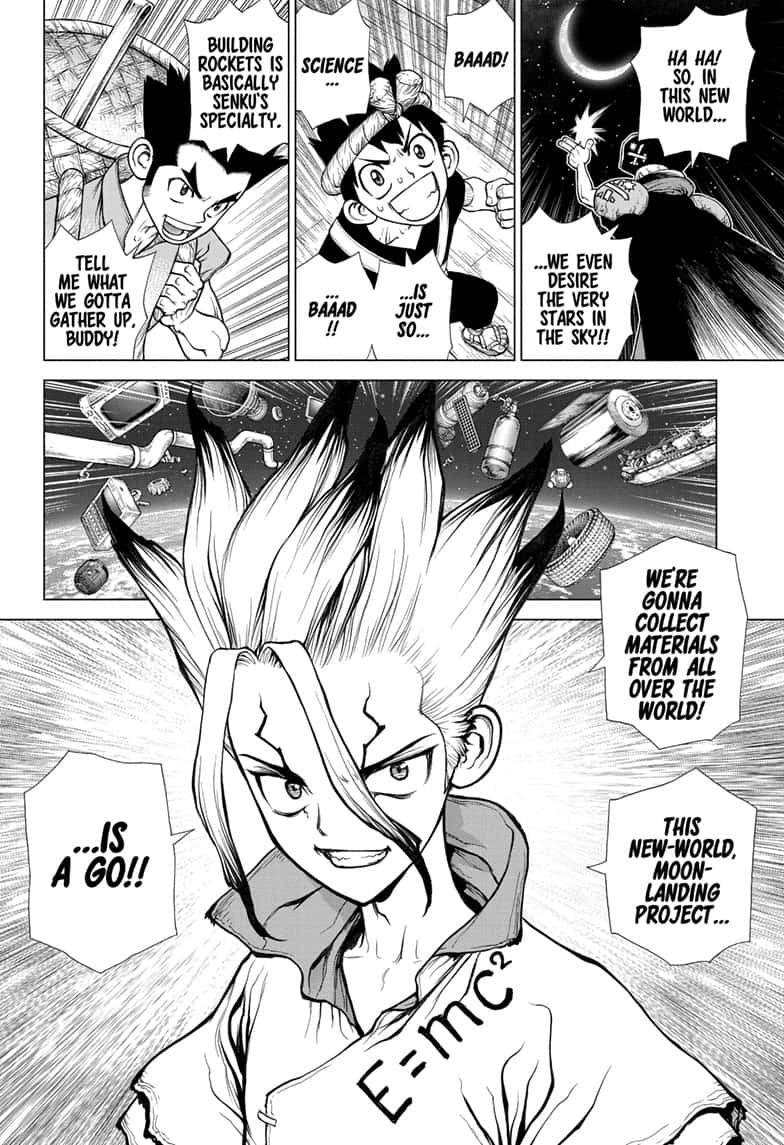 Dr. Stone Manga Chapter 140 page 2 - New-World Pilots scene