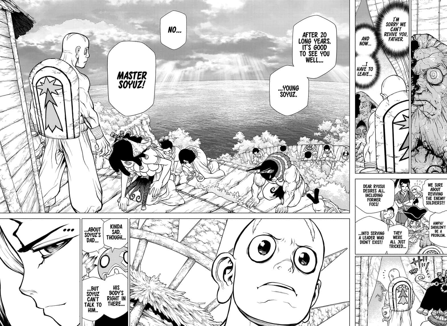 Dr. Stone Manga Chapter 140 page 5 - New-World Pilots scene