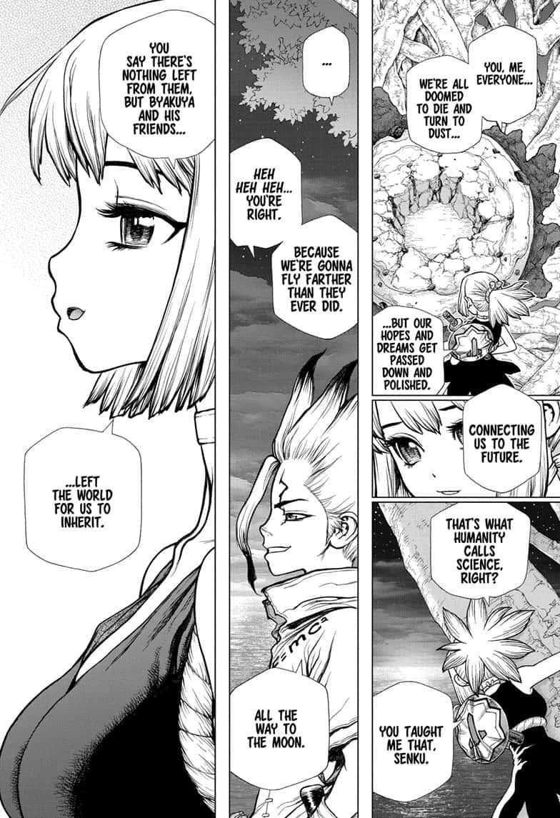 Dr. Stone Manga Chapter 140 page 8 - New-World Pilots scene