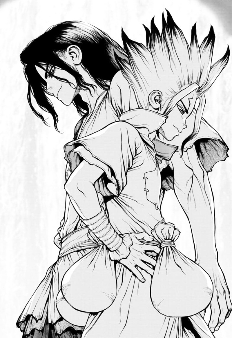 Dr. Stone Manga Chapter 141 page 13 - First Team scene