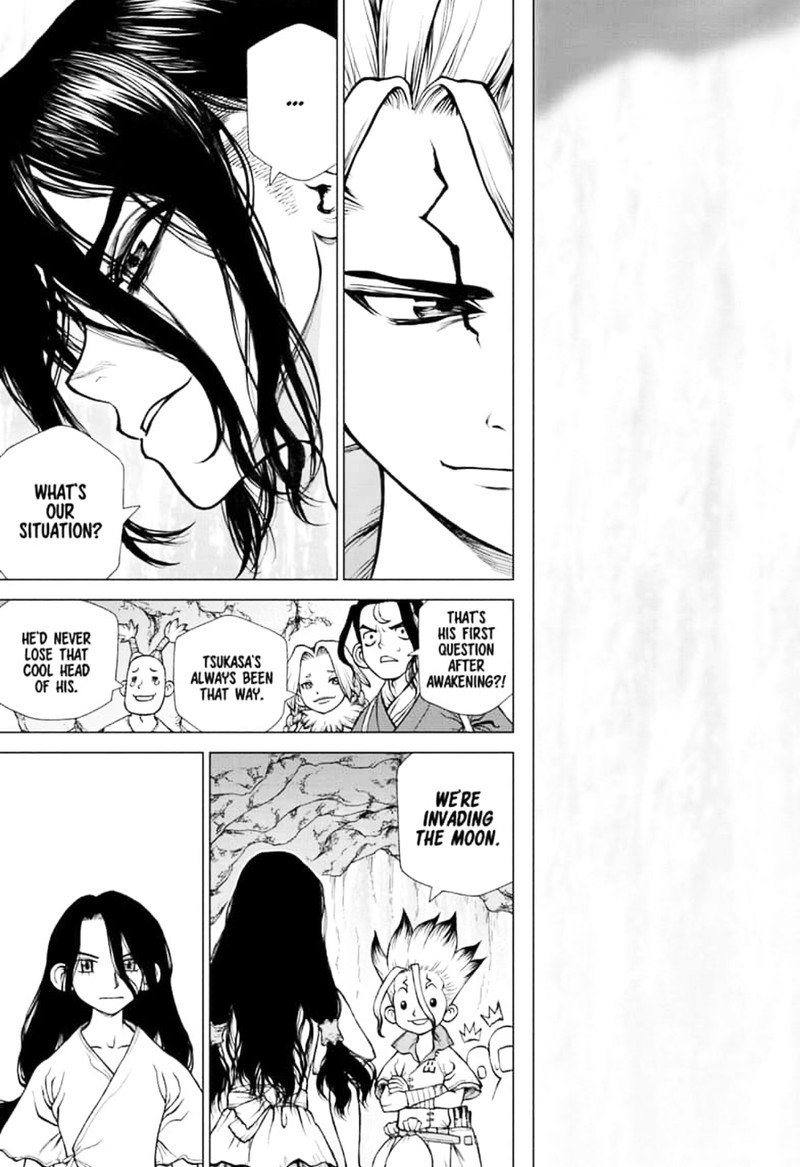 Dr. Stone Manga Chapter 141 page 14 - First Team scene