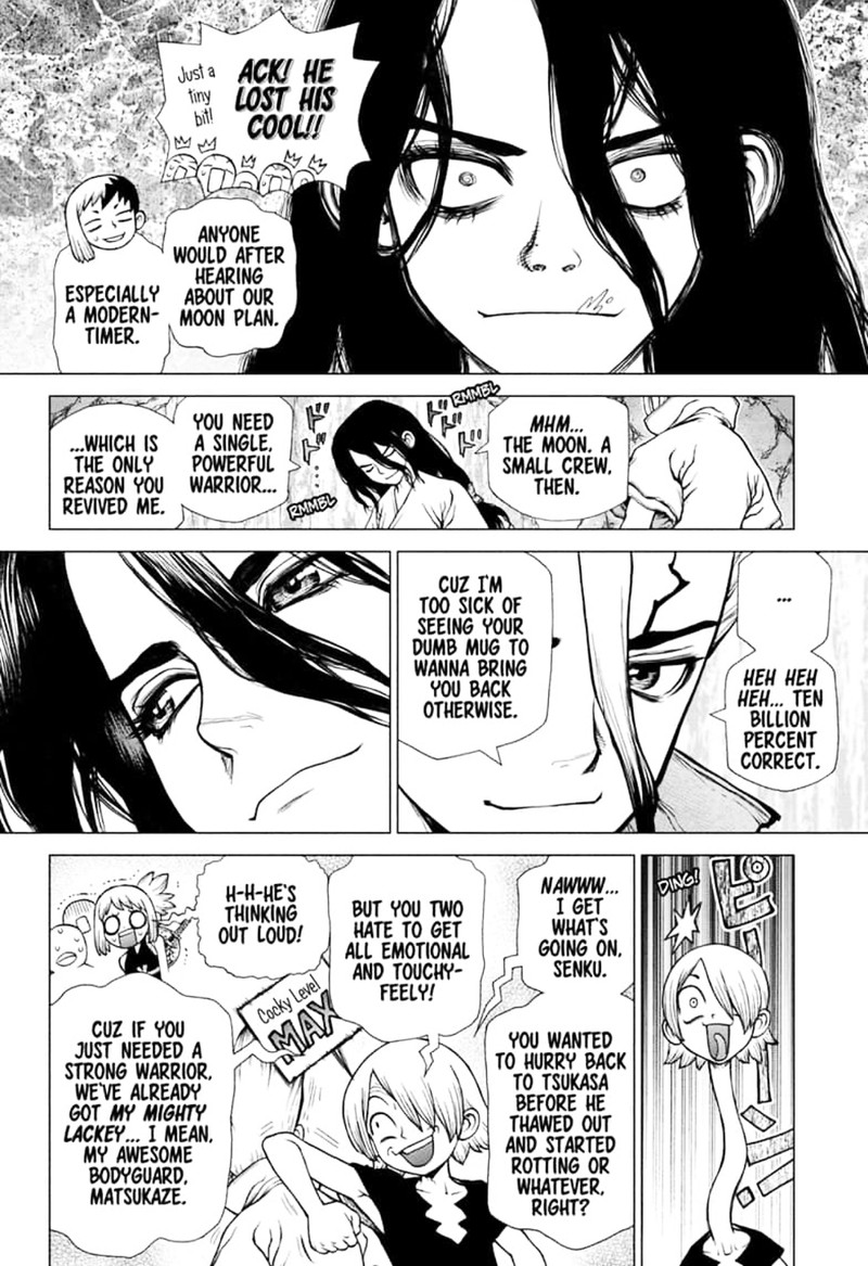 Dr. Stone Manga Chapter 141 page 15 - First Team scene