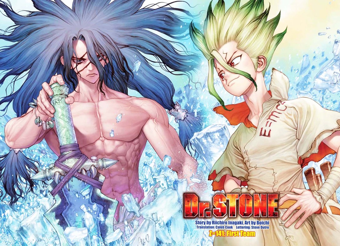 Dr. Stone Manga Chapter 141 page 2 - First Team scene