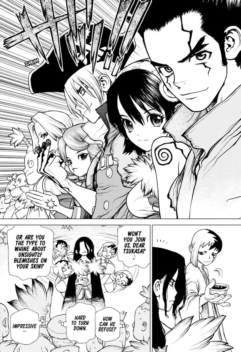 Dr. Stone Manga Chapter 141 page 20 - First Team scene