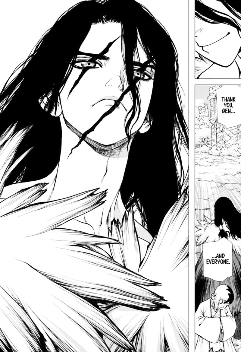 Dr. Stone Manga Chapter 141 page 21 - First Team scene