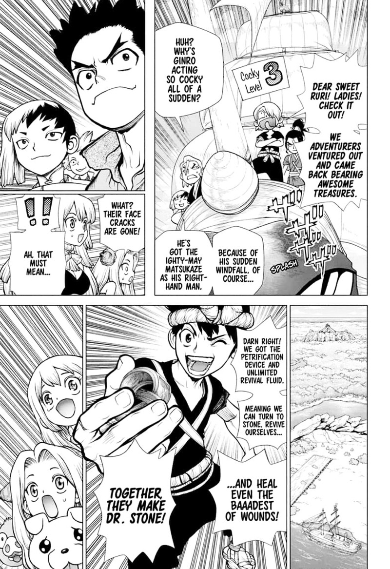 Dr. Stone Manga Chapter 141 page 4 - First Team scene