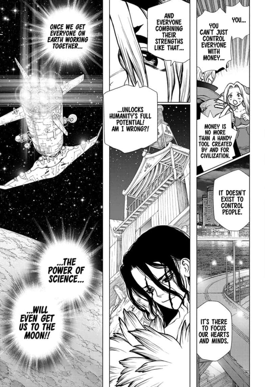 Dr. Stone Manga Chapter 142 page 14 - World Power scene