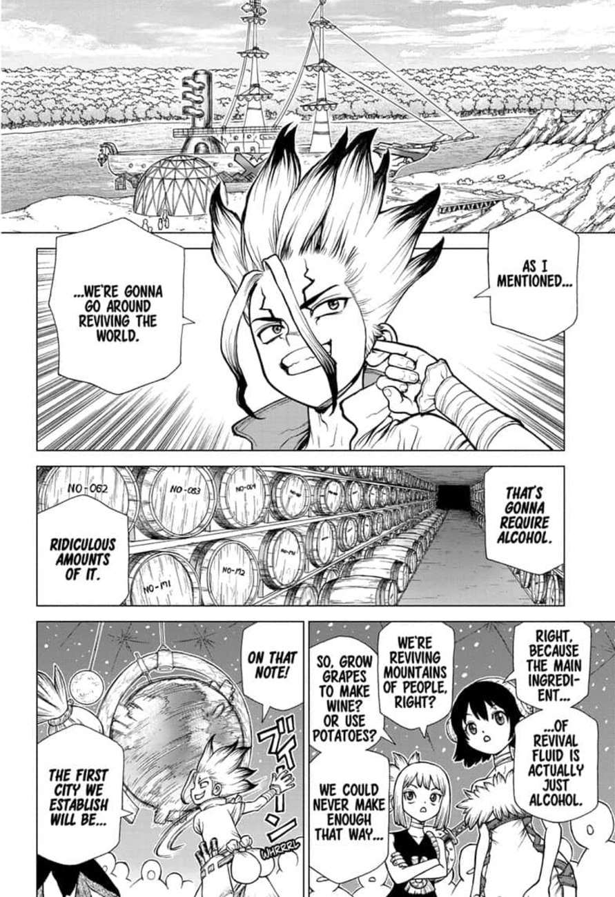Dr. Stone Manga Chapter 142 page 15 - World Power scene