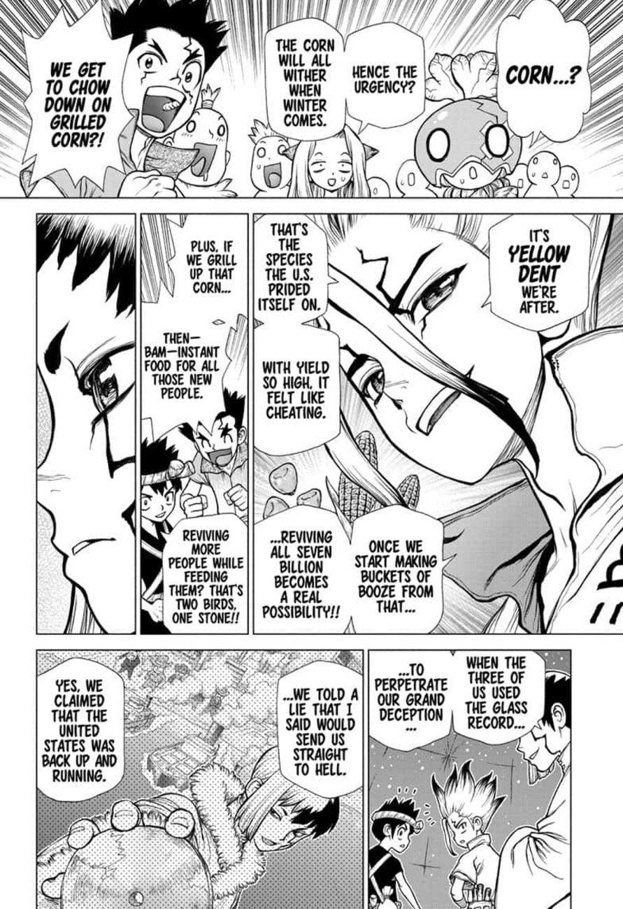 Dr. Stone Manga Chapter 142 page 17 - World Power scene