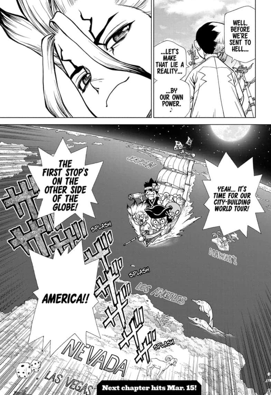 Dr. Stone Manga Chapter 142 page 18 - World Power scene