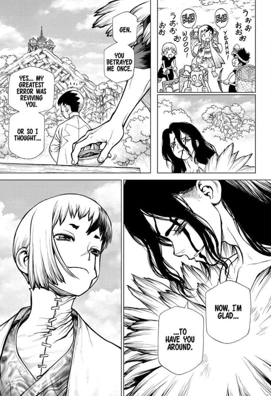 Dr. Stone Manga Chapter 142 page 3 - World Power scene