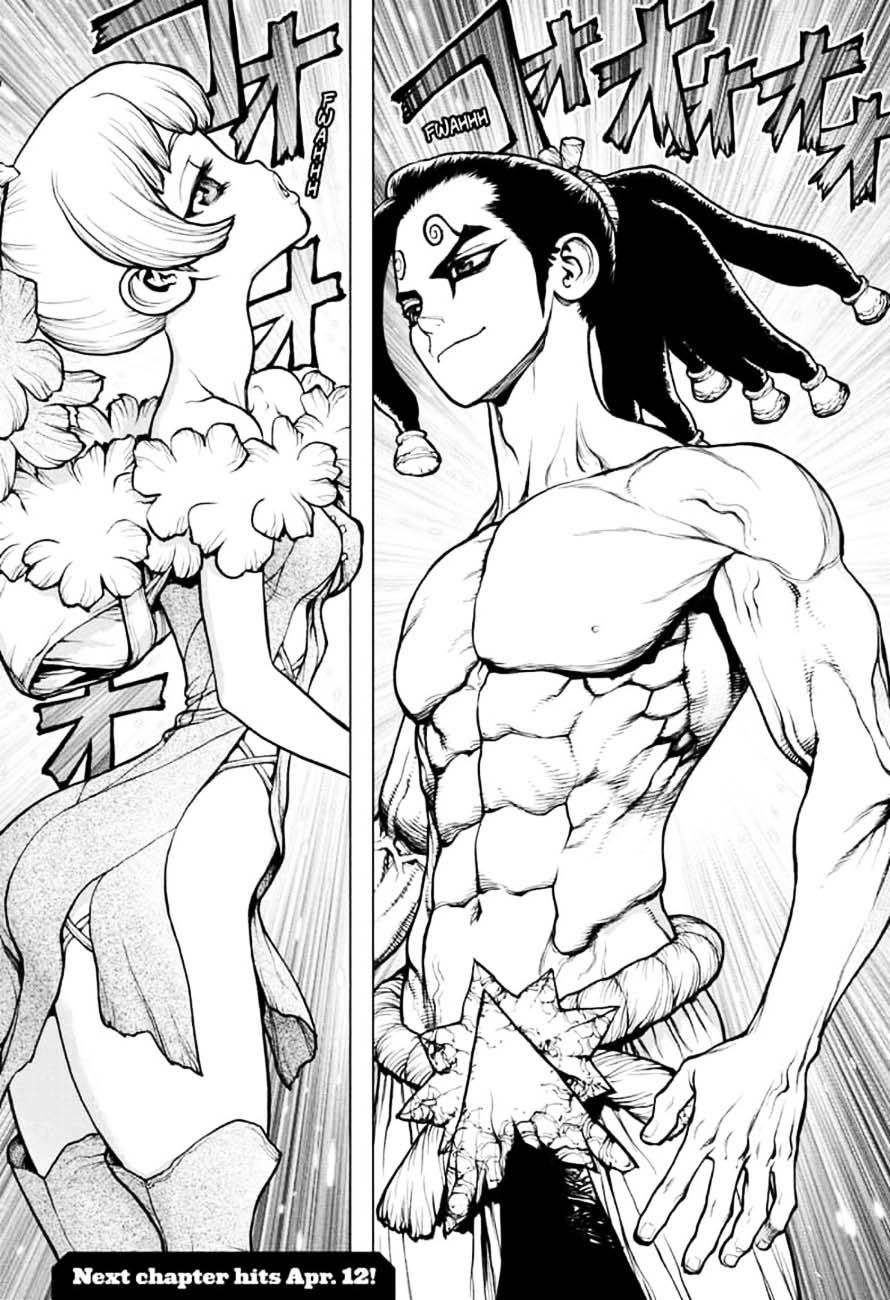 Dr. Stone Manga Chapter 146 page 17 - Bar Francois: Bitters scene