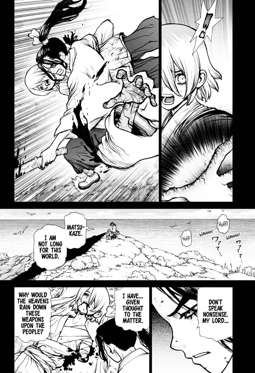 Dr. Stone Manga Chapter 146 page 8 - Bar Francois: Bitters scene
