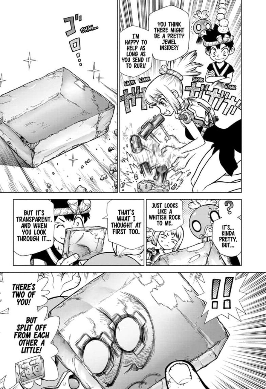 Dr. Stone Manga Chapter 147 page 10 - Science Journey scene