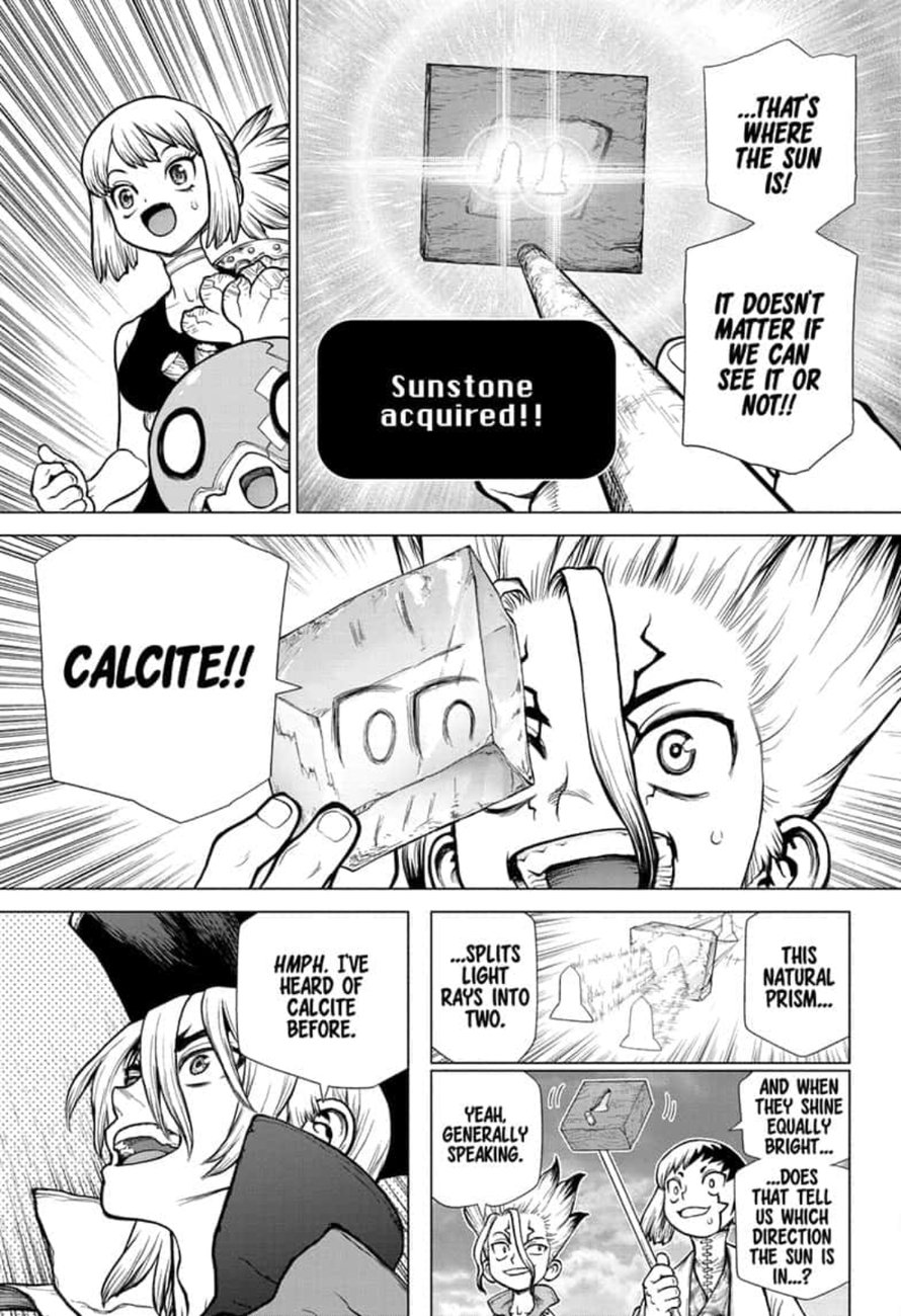 Dr. Stone Manga Chapter 147 page 13 - Science Journey scene
