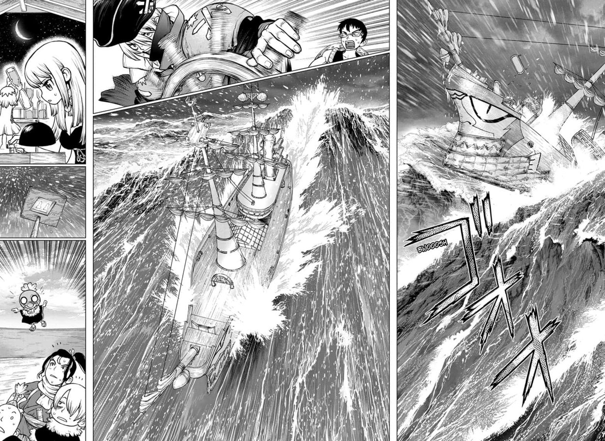 Dr. Stone Manga Chapter 147 page 16 - Science Journey scene