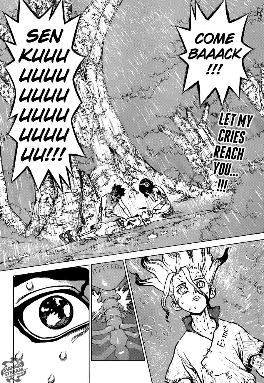 Dr. Stone Manga Chapter 15 page 3 - Two Kingdoms of the Stone World scene