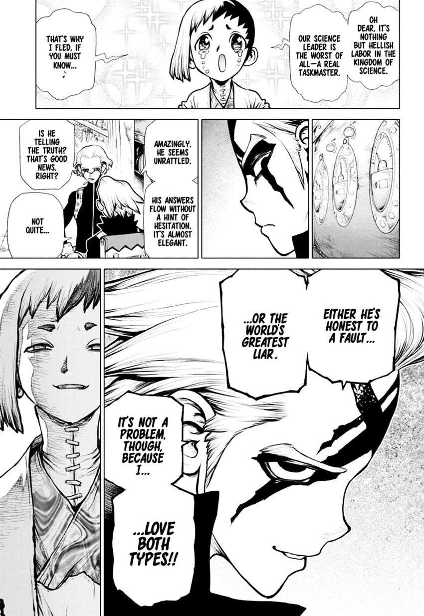 Dr. Stone Manga Chapter 151 page 14 - Dr. X scene