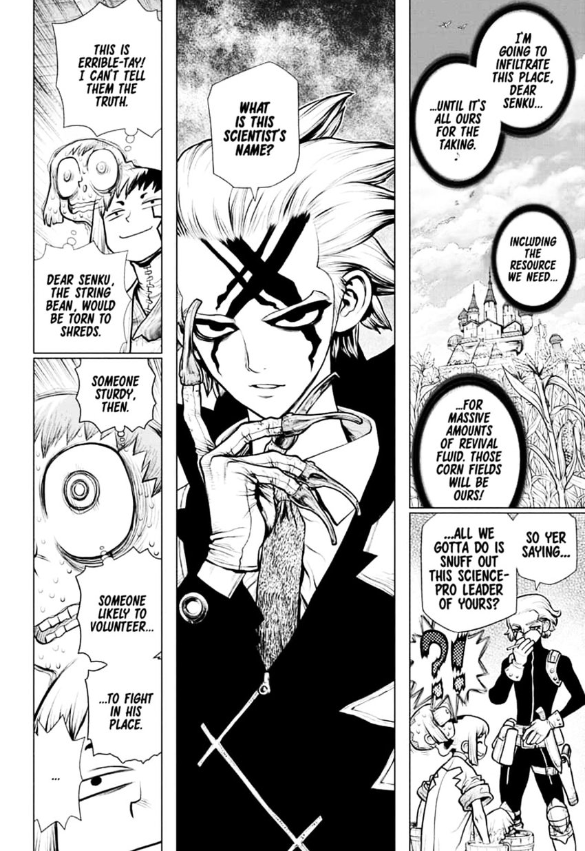 Dr. Stone Manga Chapter 151 page 15 - Dr. X scene