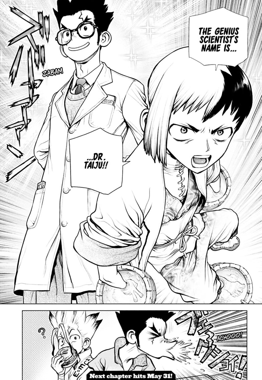 Dr. Stone Manga Chapter 151 page 16 - Dr. X scene