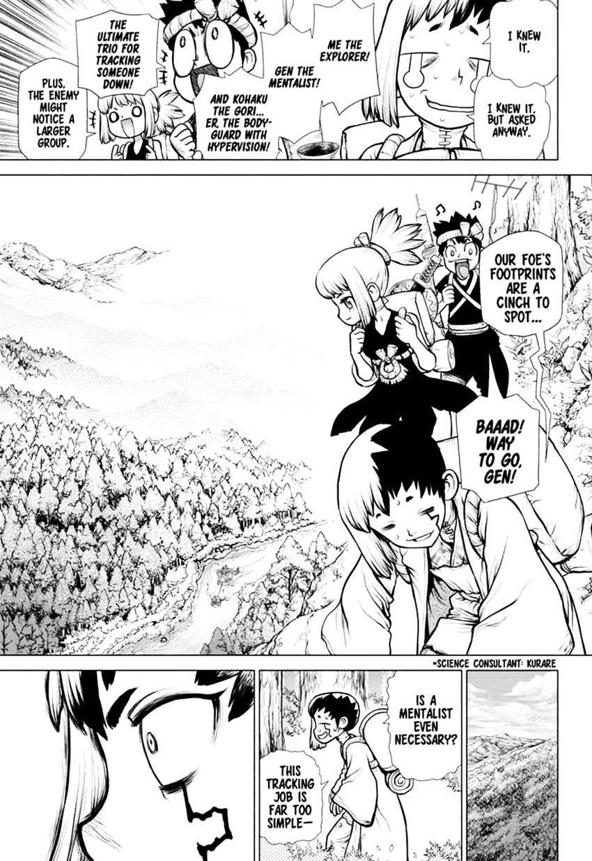 Dr. Stone Manga Chapter 151 page 3 - Dr. X scene