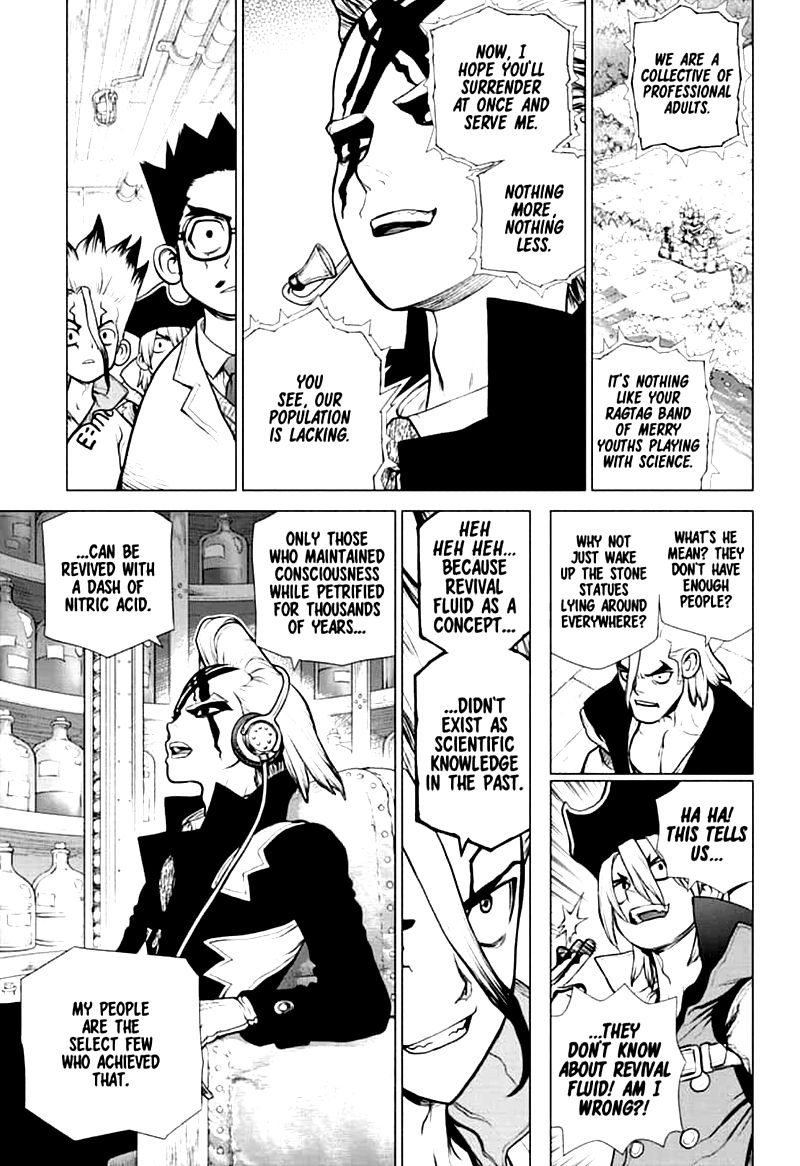 Dr. Stone Manga Chapter 152 page 13 - Doctor vs Doctor scene
