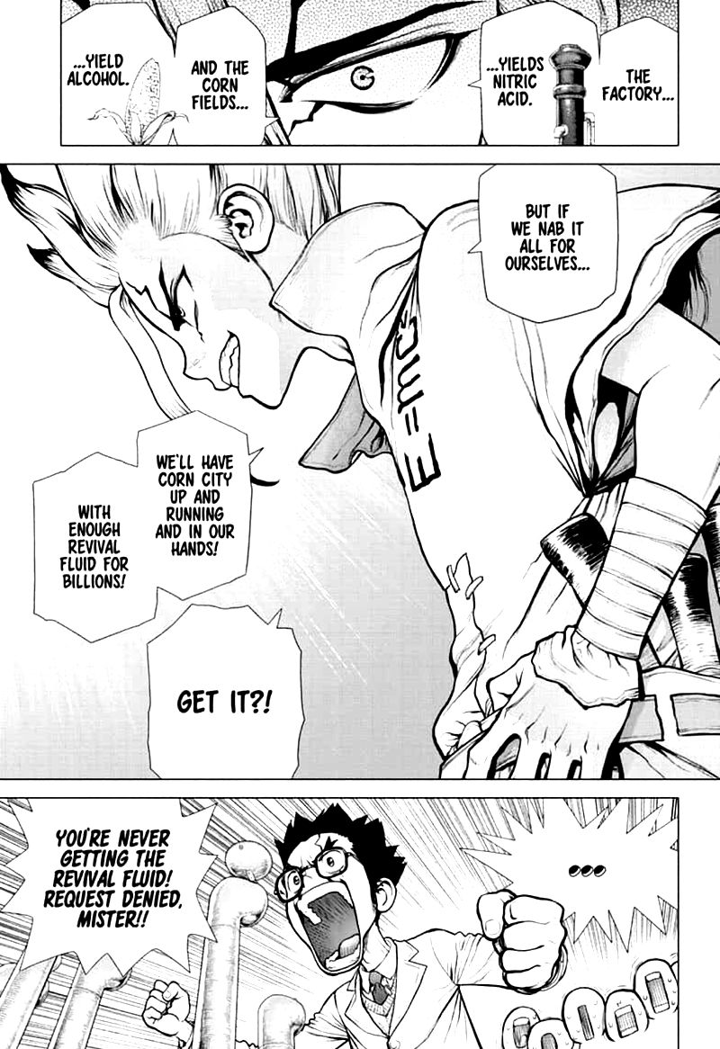 Dr. Stone Manga Chapter 152 page 15 - Doctor vs Doctor scene