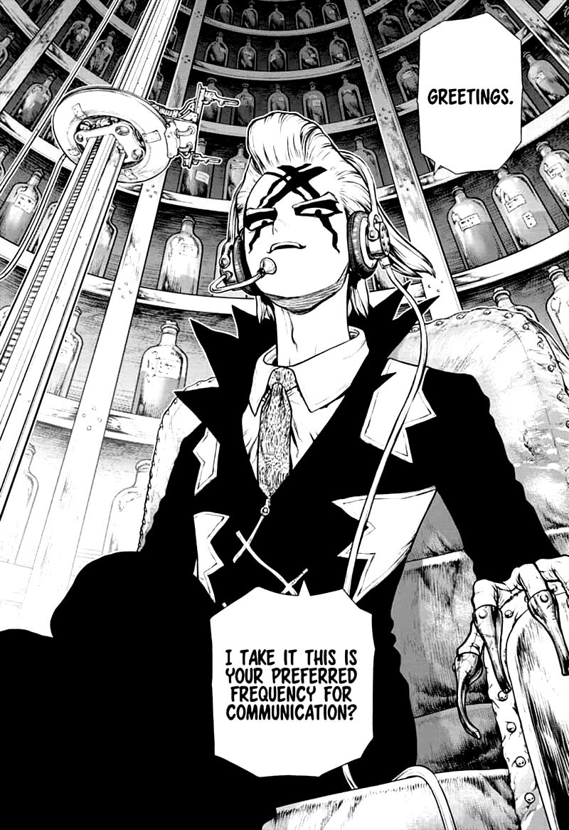 Dr. Stone Manga Chapter 152 page 6 - Doctor vs Doctor scene