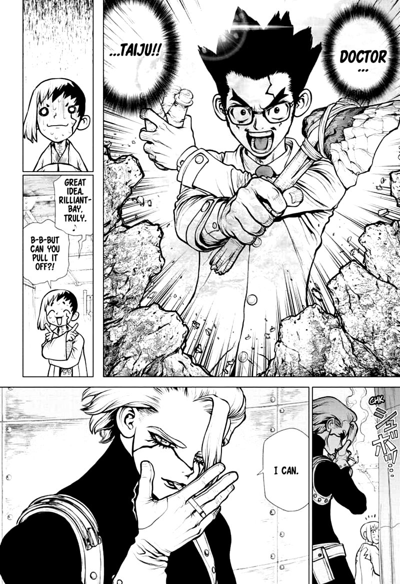 Dr. Stone Manga Chapter 153 page 12 - War Game scene