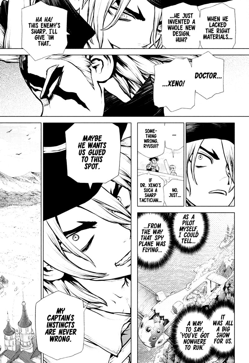 Dr. Stone Manga Chapter 153 page 9 - War Game scene