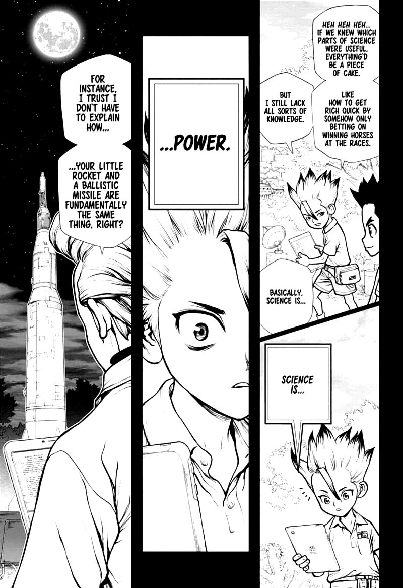 Dr. Stone Manga Chapter 156 page 11 - Two Scientists scene