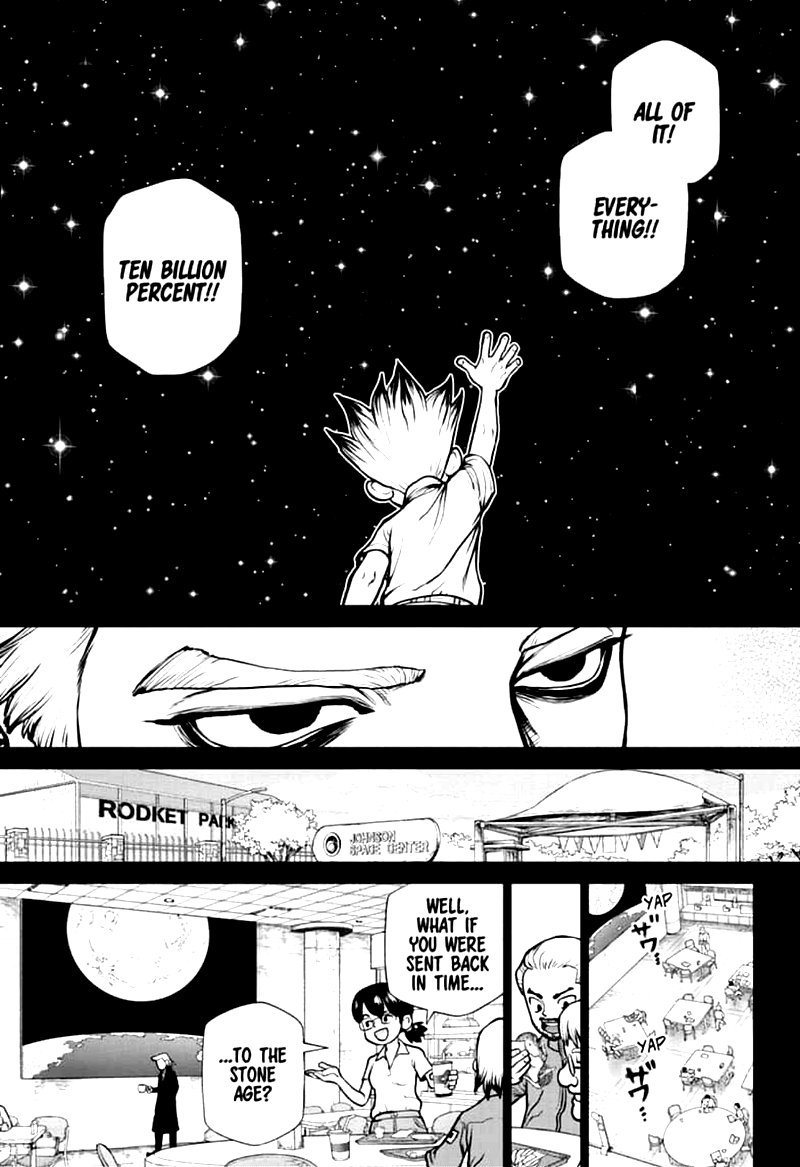 Dr. Stone Manga Chapter 156 page 13 - Two Scientists scene