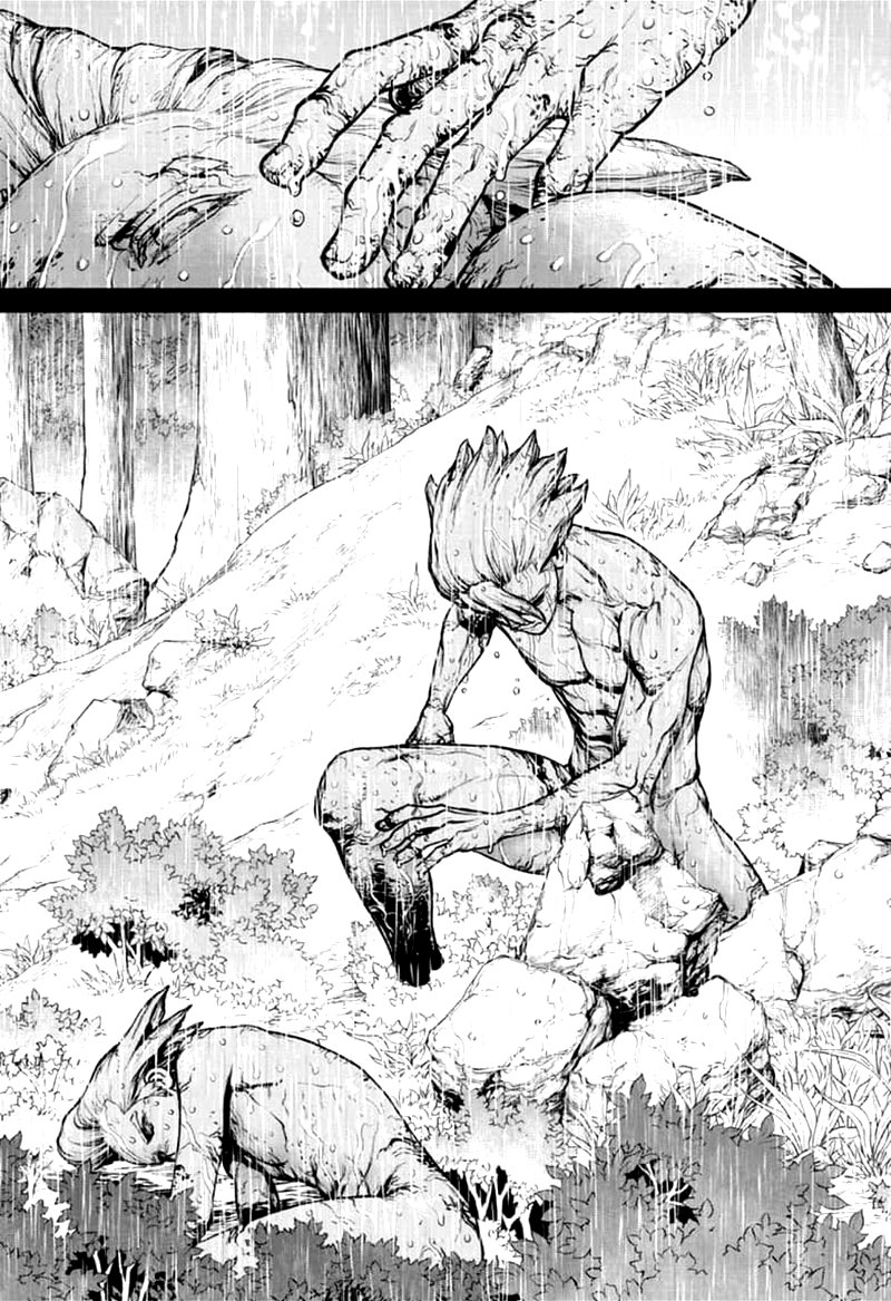 Dr. Stone Manga Chapter 157 page 13 - Same Time, Same Place scene