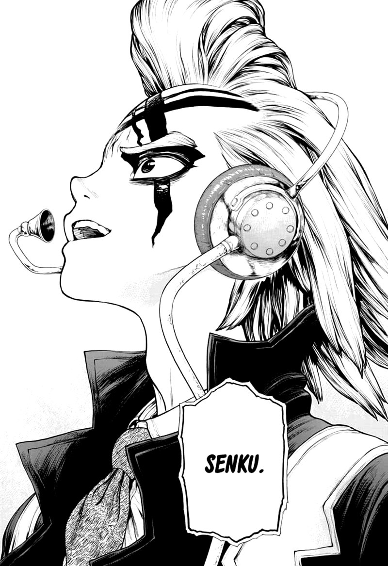 Dr. Stone Manga Chapter 158 page 18 - Who is the Scientist? scene