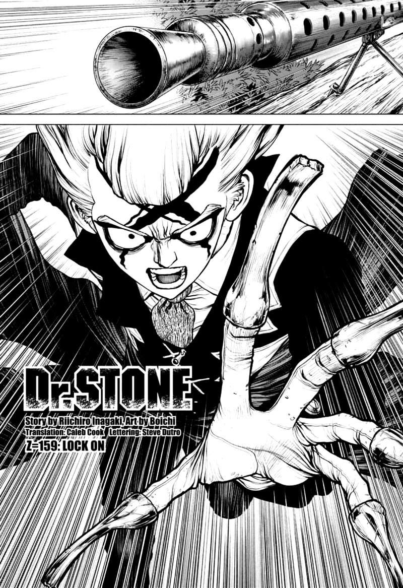 Dr. Stone Manga Chapter 159 page 2 - Lock On scene