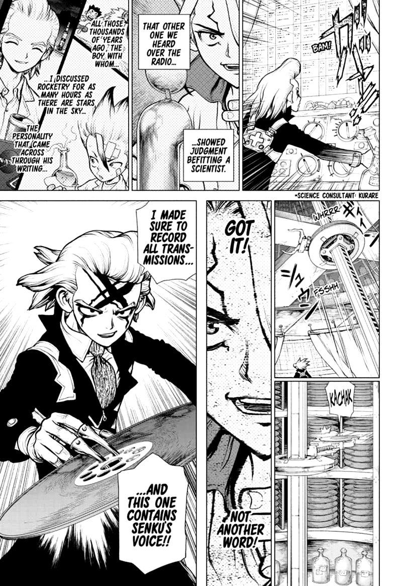 Dr. Stone Manga Chapter 159 page 3 - Lock On scene