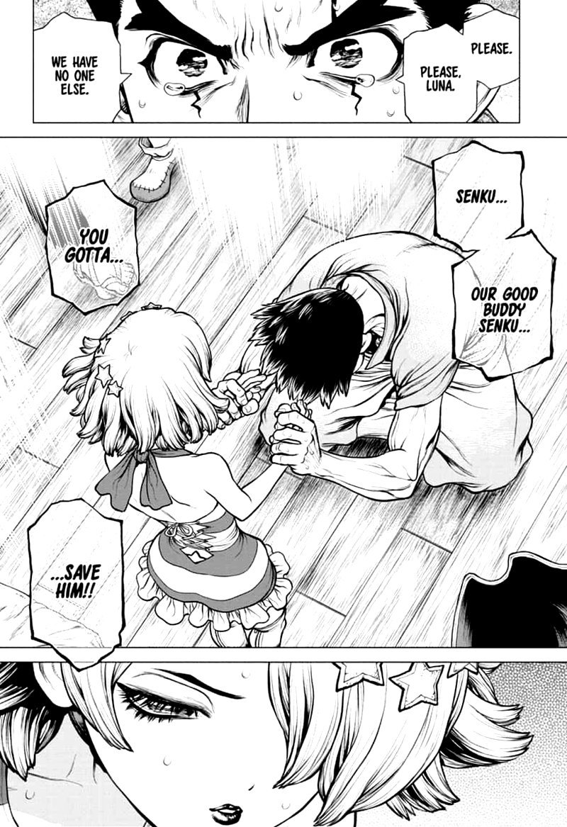 Dr. Stone Manga Chapter 160 page 10 - Torch of Science scene