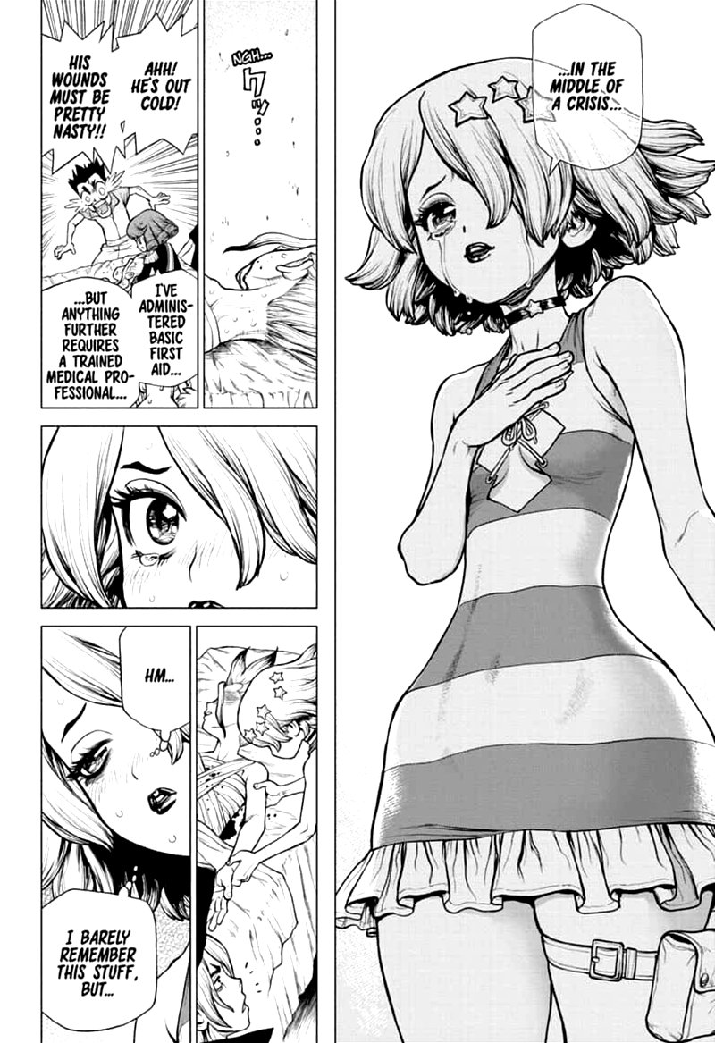 Dr. Stone Manga Chapter 160 page 8 - Torch of Science scene