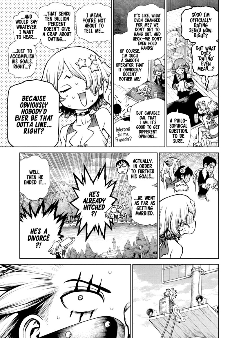 Dr. Stone Manga Chapter 163 page 12 - Multifront Final Battle scene