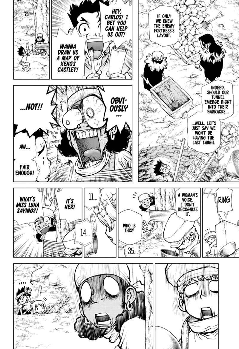 Dr. Stone Manga Chapter 163 page 7 - Multifront Final Battle scene