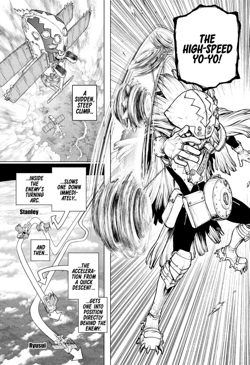 Dr. Stone Manga Chapter 164 page 10 - Re-Lock On scene