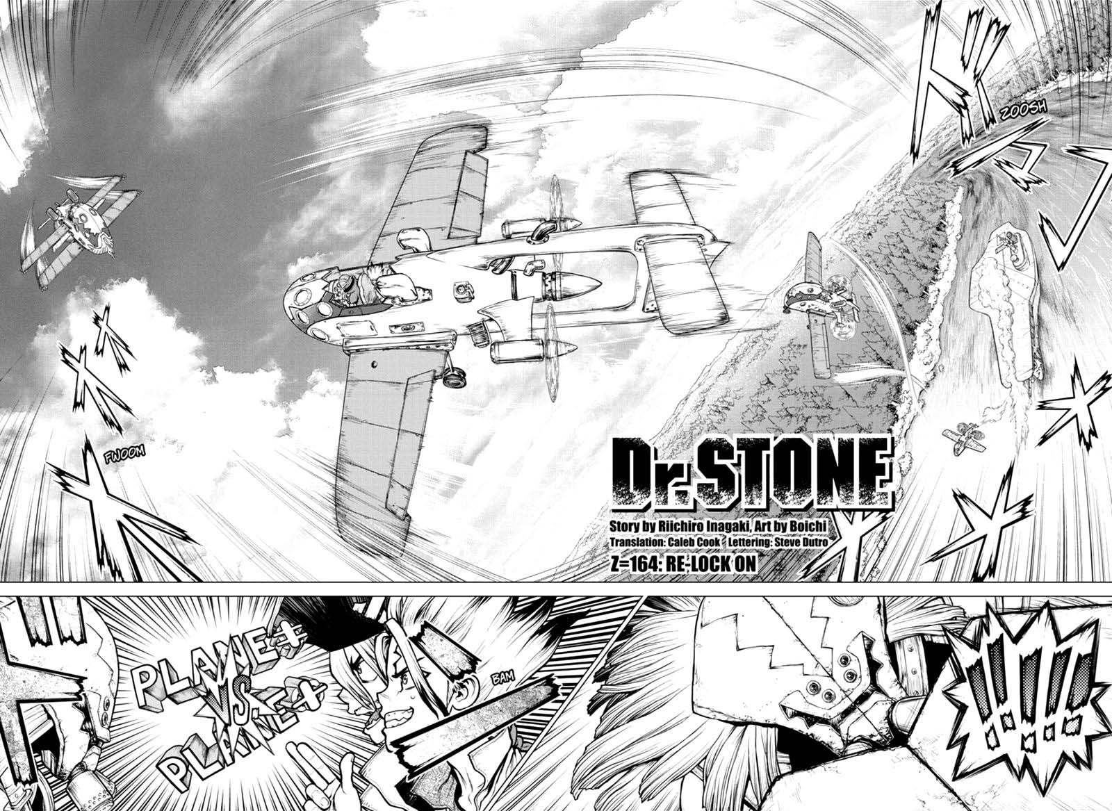 Dr. Stone Manga Chapter 164 page 2 - Re-Lock On scene