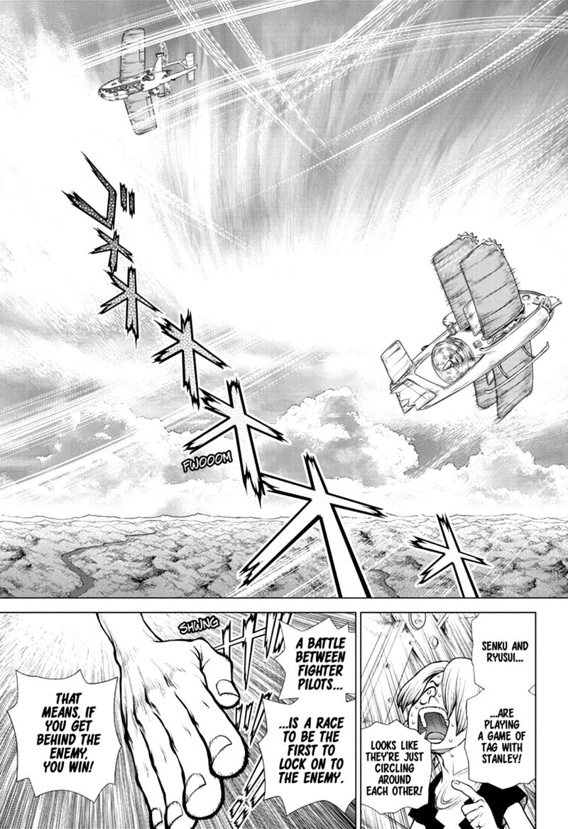 Dr. Stone Manga Chapter 164 page 6 - Re-Lock On scene